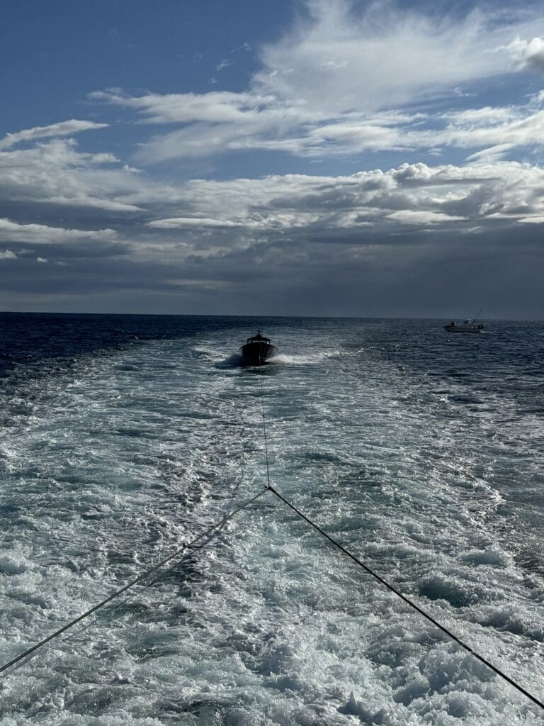 Tender towing